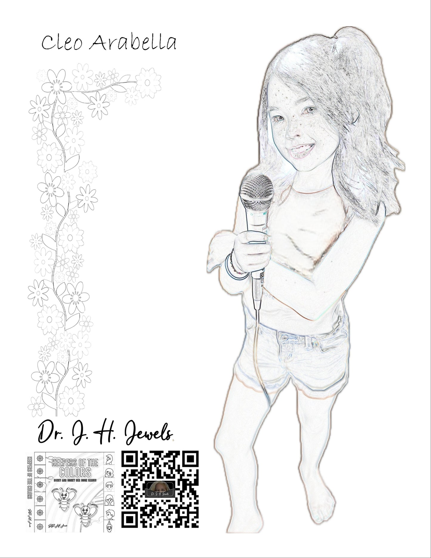 Free Magical Coloring Book featuring Cleo Arabella