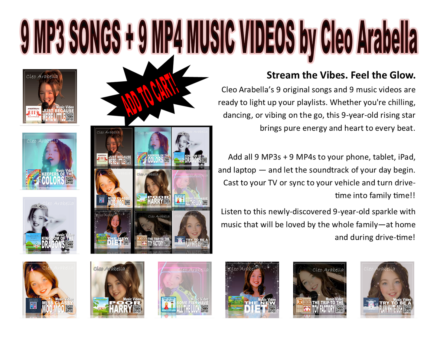 Cleo Arabella Sings Dr JH Jewels Learning Adventure Series!