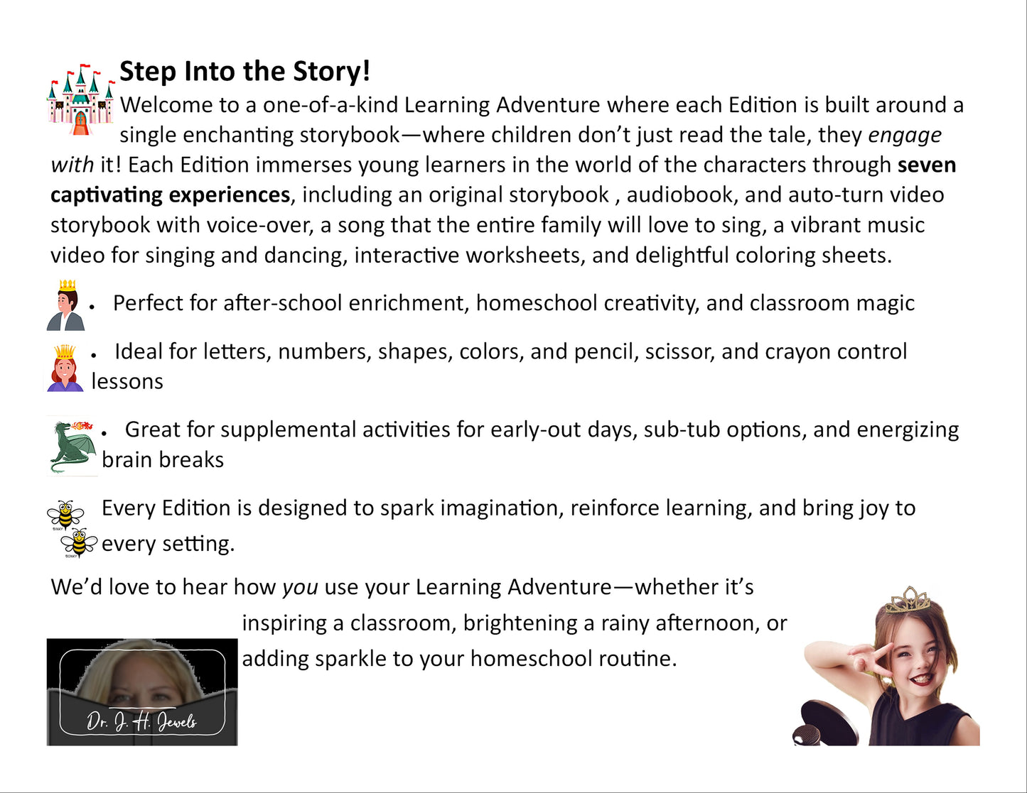 Kingdom of the Dragons Edition of Dr J H Jewels' Learning Adventure Series