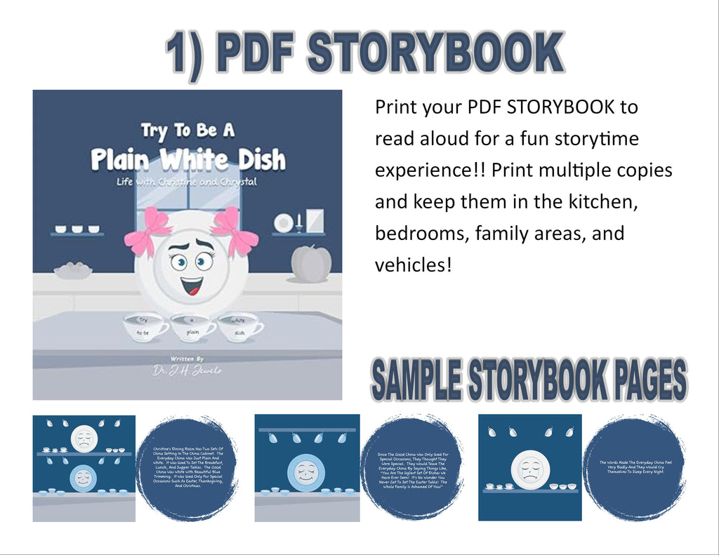 Try to be a Plain White Dish Edition of Dr J H Jewels' Learning Adventure Series