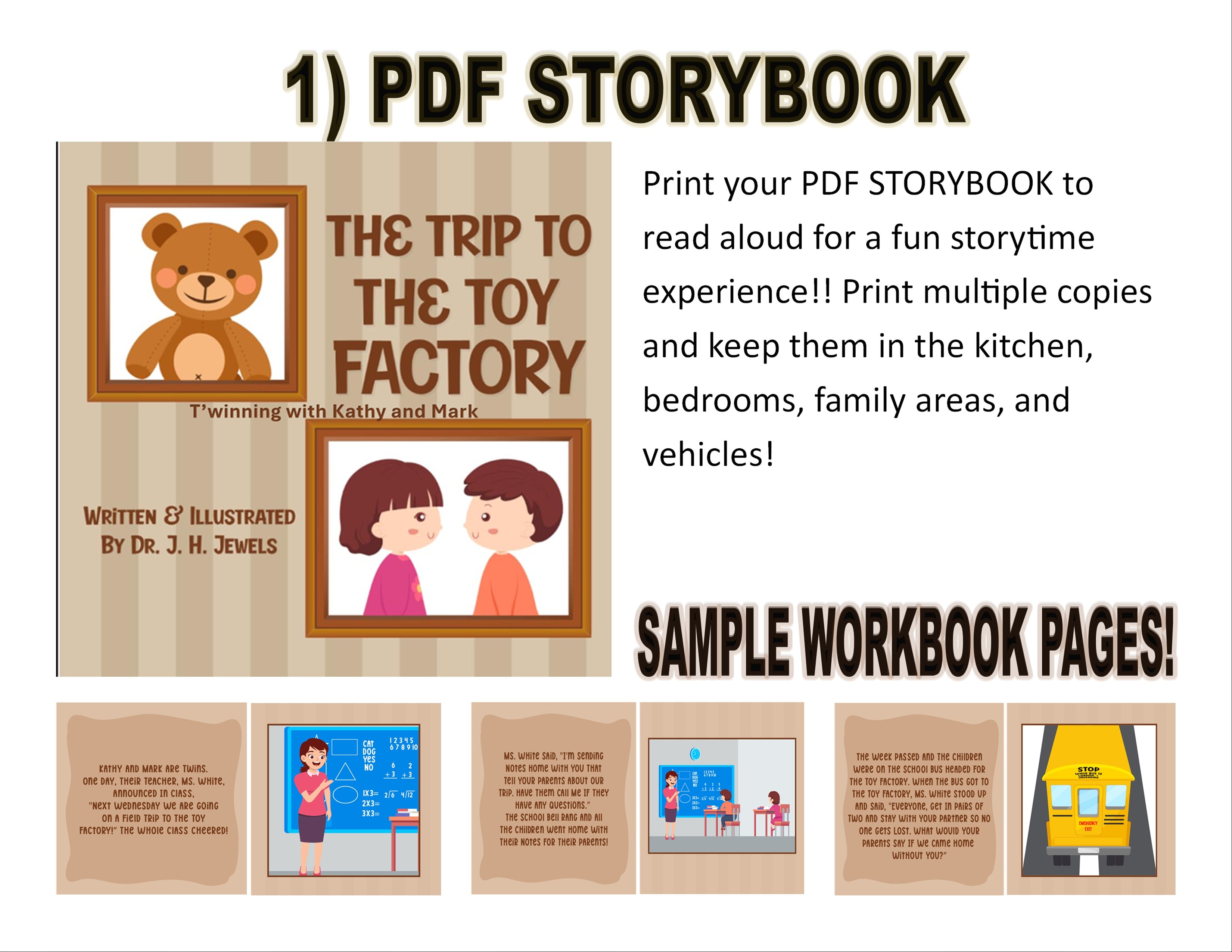 The Trip to the Toy Factory Edition of Dr J H Jewels' Learning Adventure Series