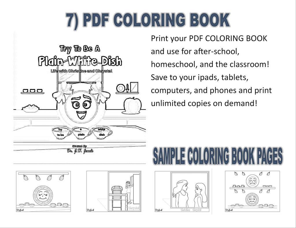 Try to be a Plain White Dish Edition of Dr J H Jewels' Learning Adventure Series