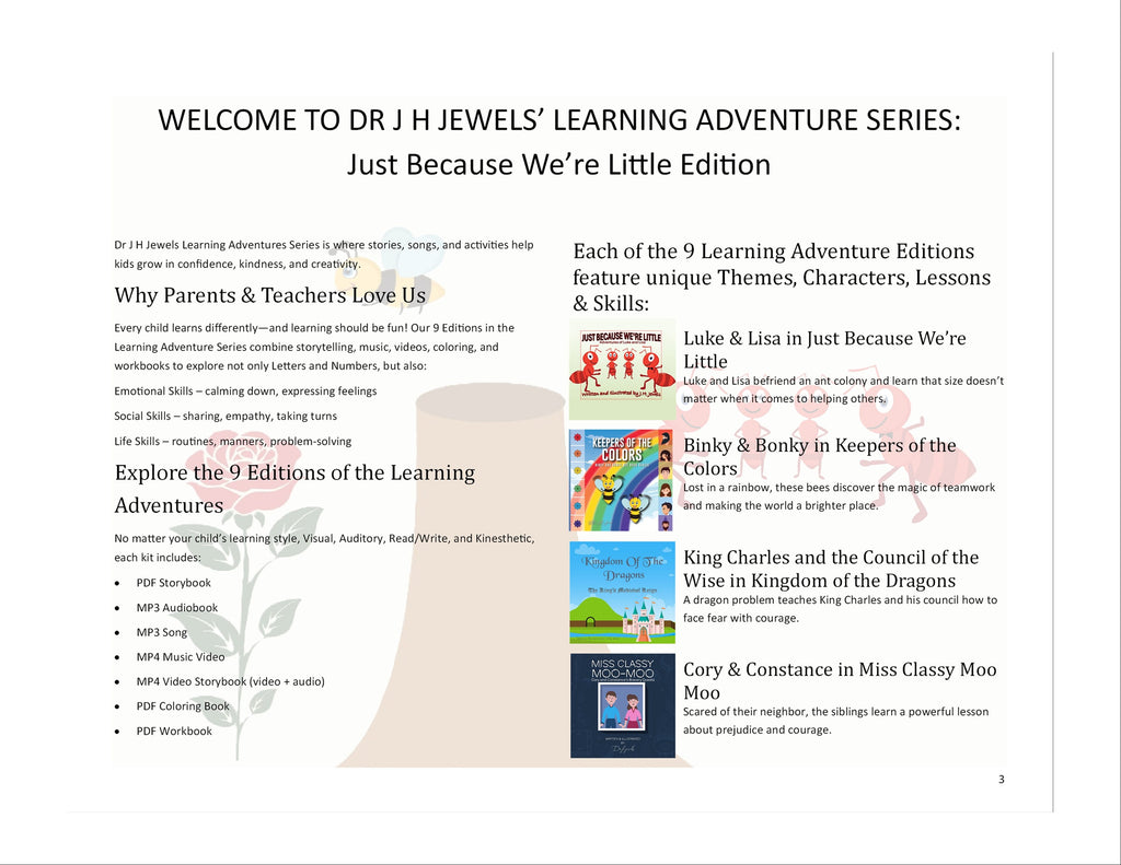 Just Because We're Little Edition of Dr J H Jewels' Learning Adventure Series