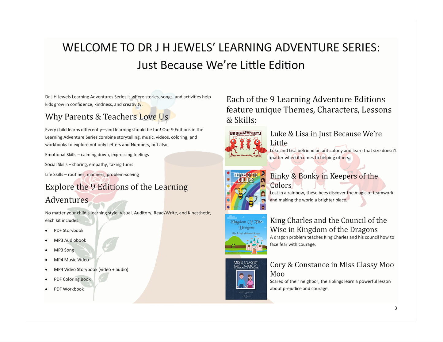 Just Because We're Little Edition of Dr J H Jewels' Learning Adventure Series