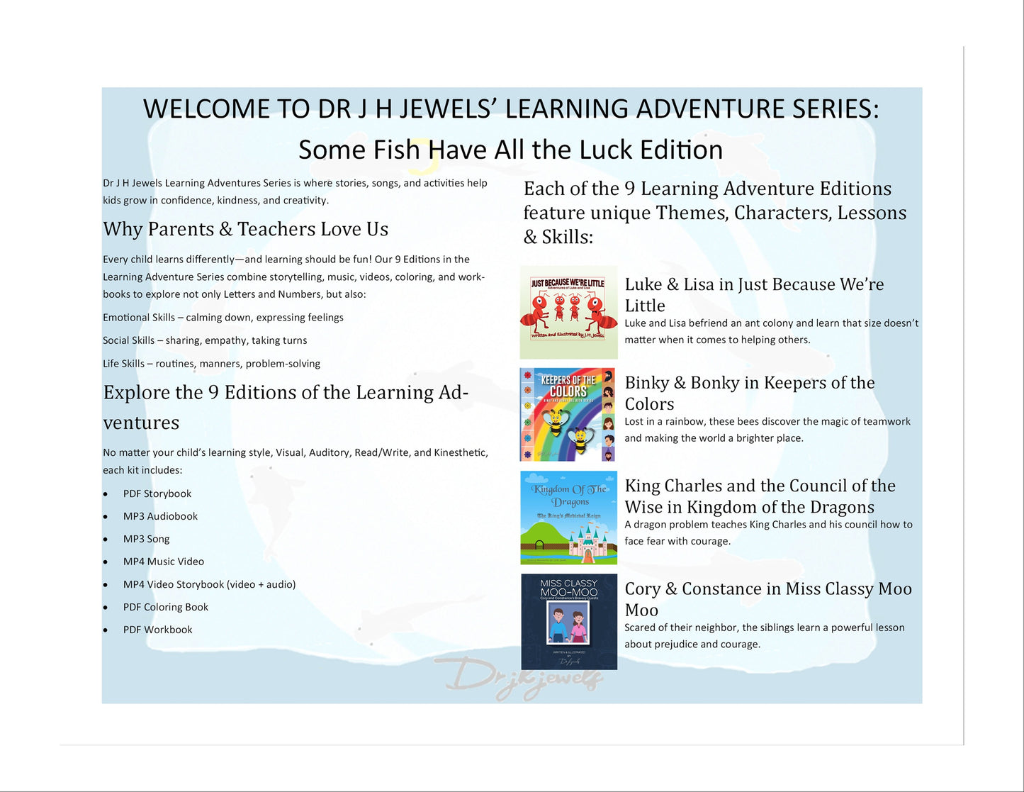 Some Fish Have All the Luck Edition of Dr J H Jewels' Learning Adventure Series