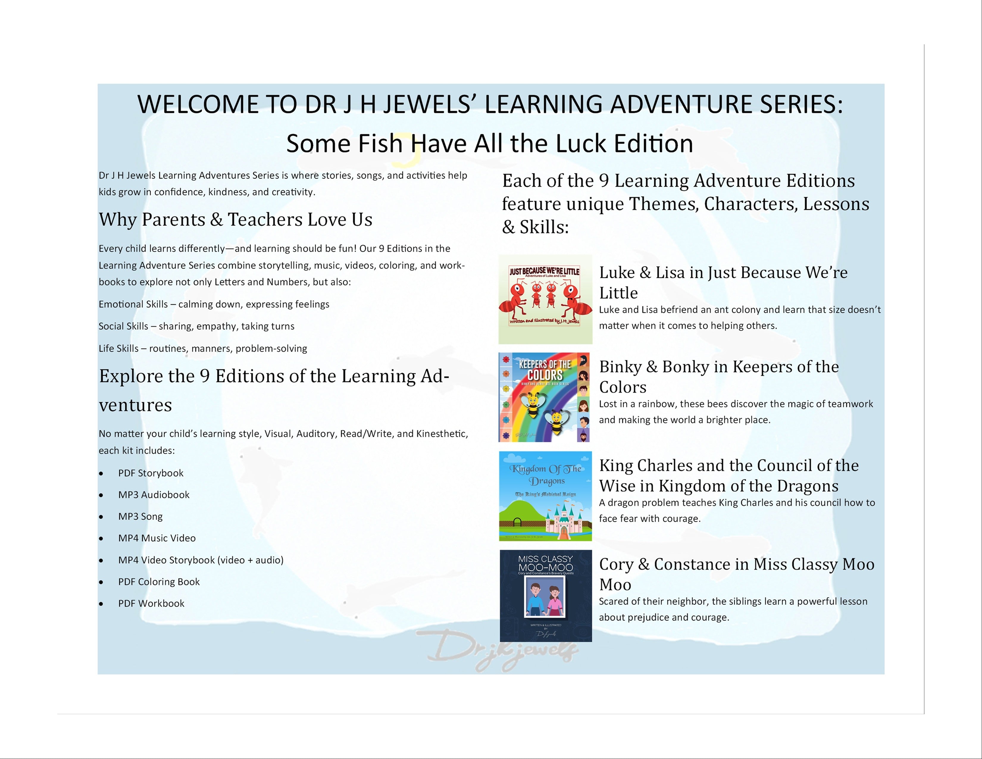Some Fish Have All the Luck Edition of Dr J H Jewels' Learning Adventure Series