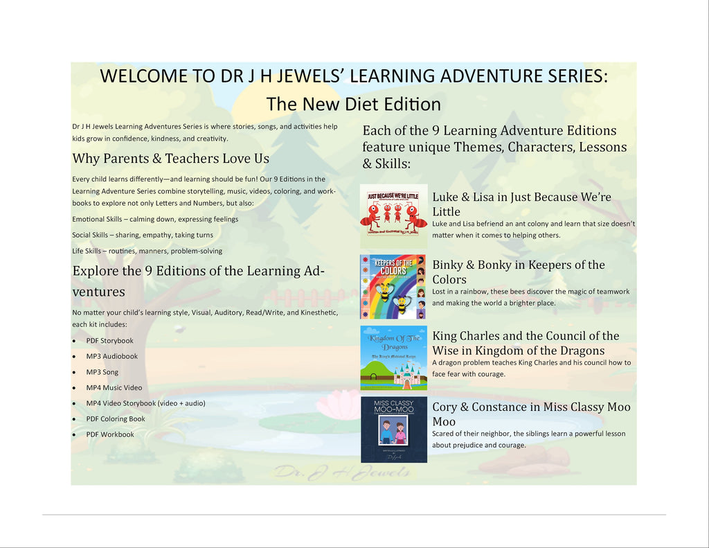 The New Diet Edition of Dr J H Jewels' Learning Adventure Series
