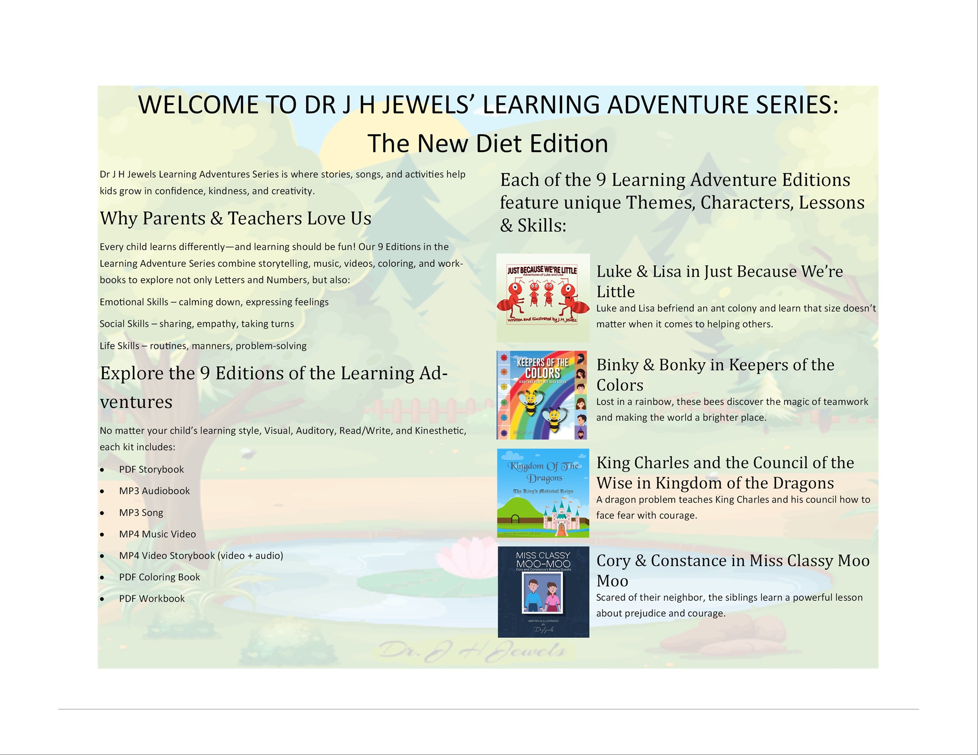 The New Diet Edition of Dr J H Jewels' Learning Adventure Series