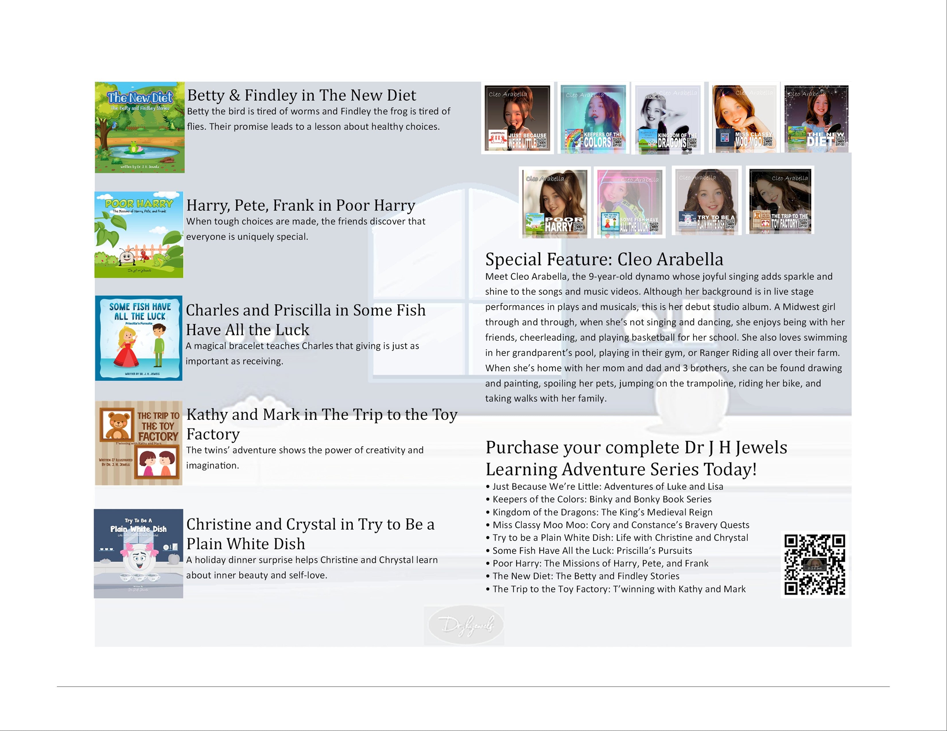 Try to be a Plain White Dish Edition of Dr J H Jewels' Learning Adventure Series