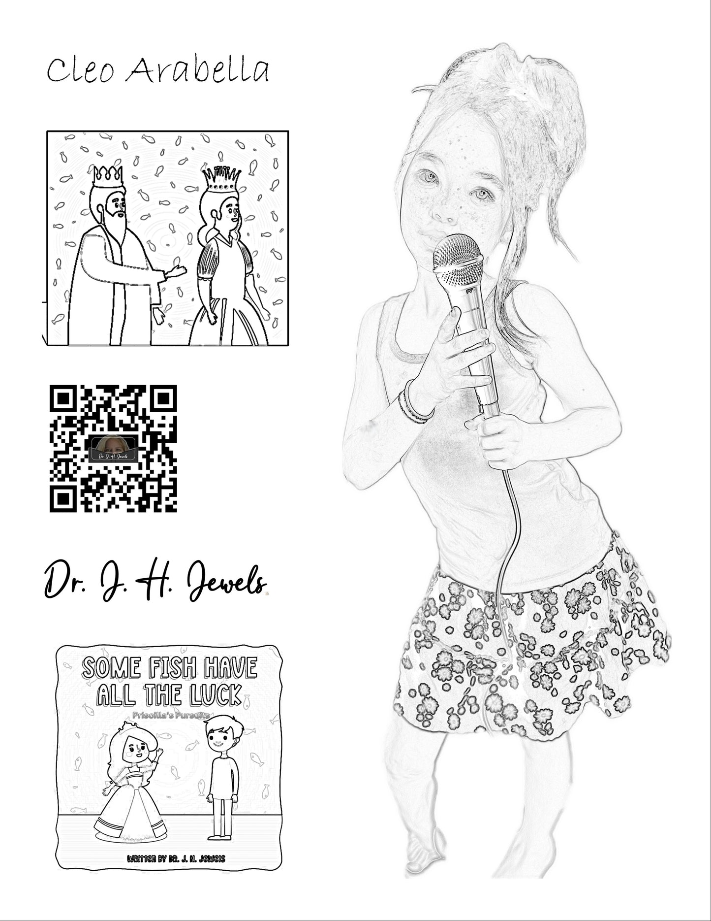 Free Magical Coloring Book featuring Cleo Arabella